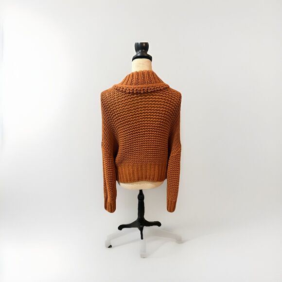 Free People My Only Sunshine Sweater Tuscan Earth Brown NWT Size S Oversized - Picture 5 of 11